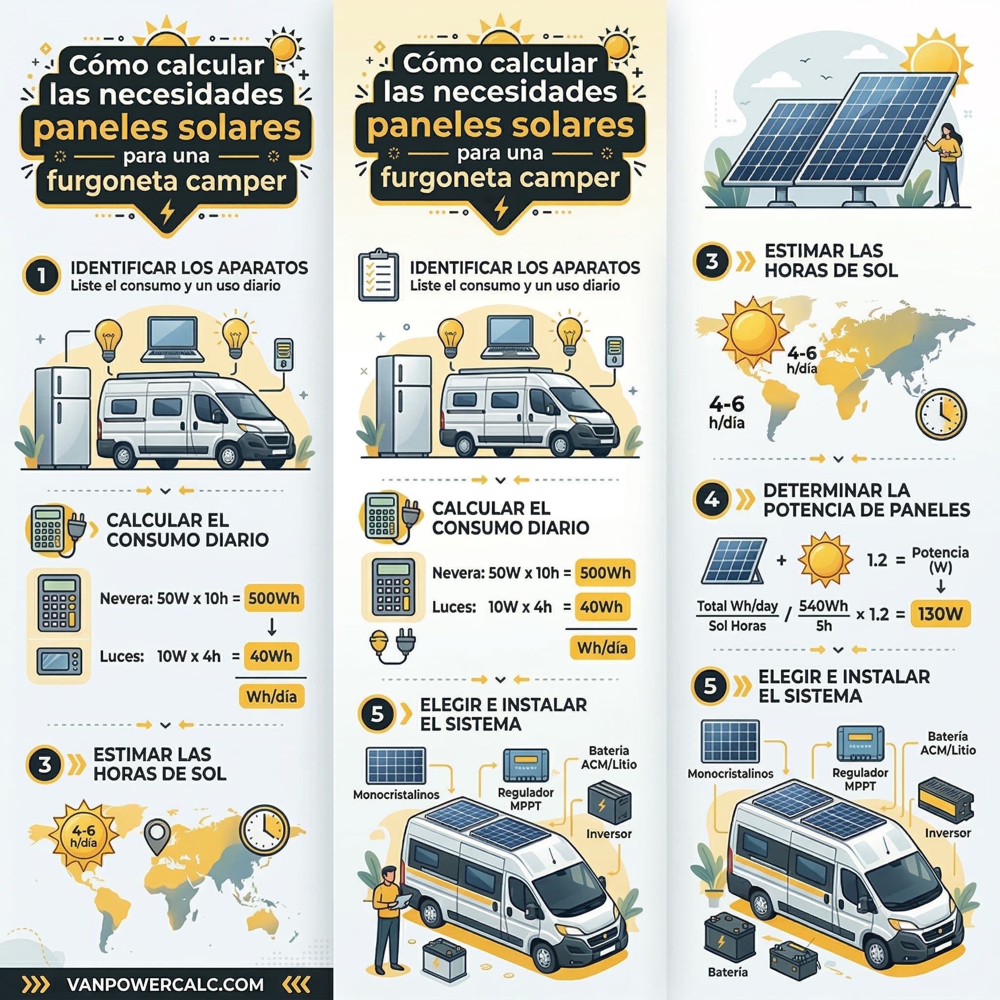 Cómo instalar un panel solar en una furgoneta camper