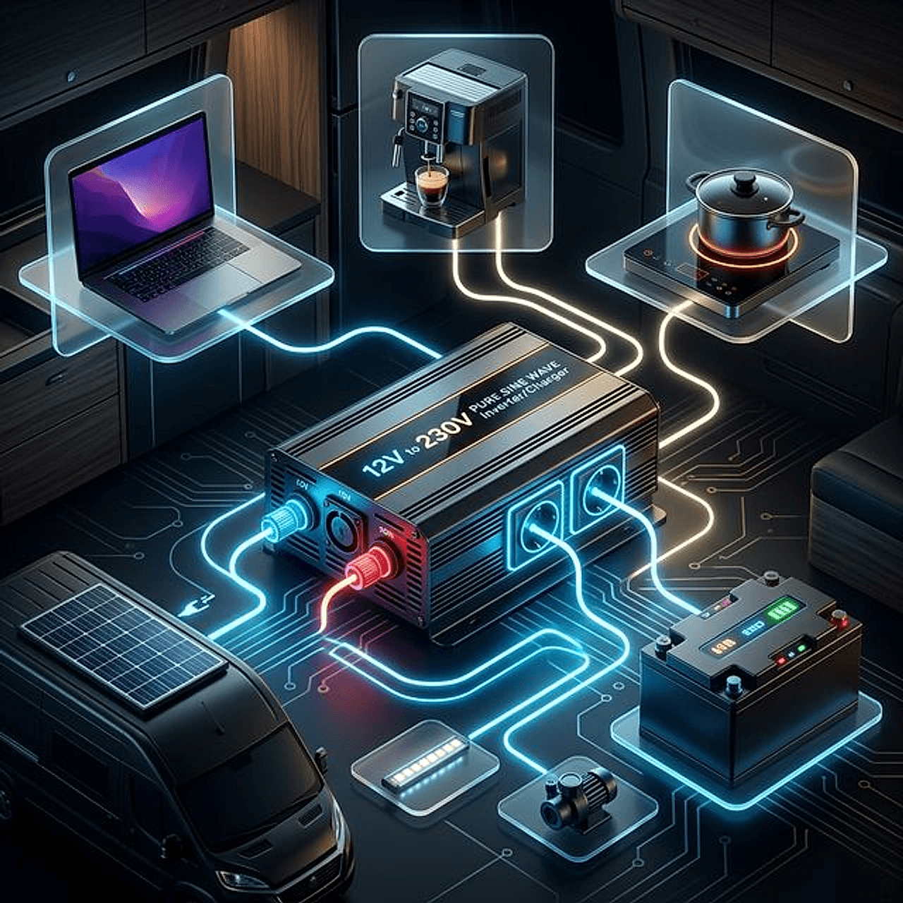Inversor onda pura vs modificada para camper