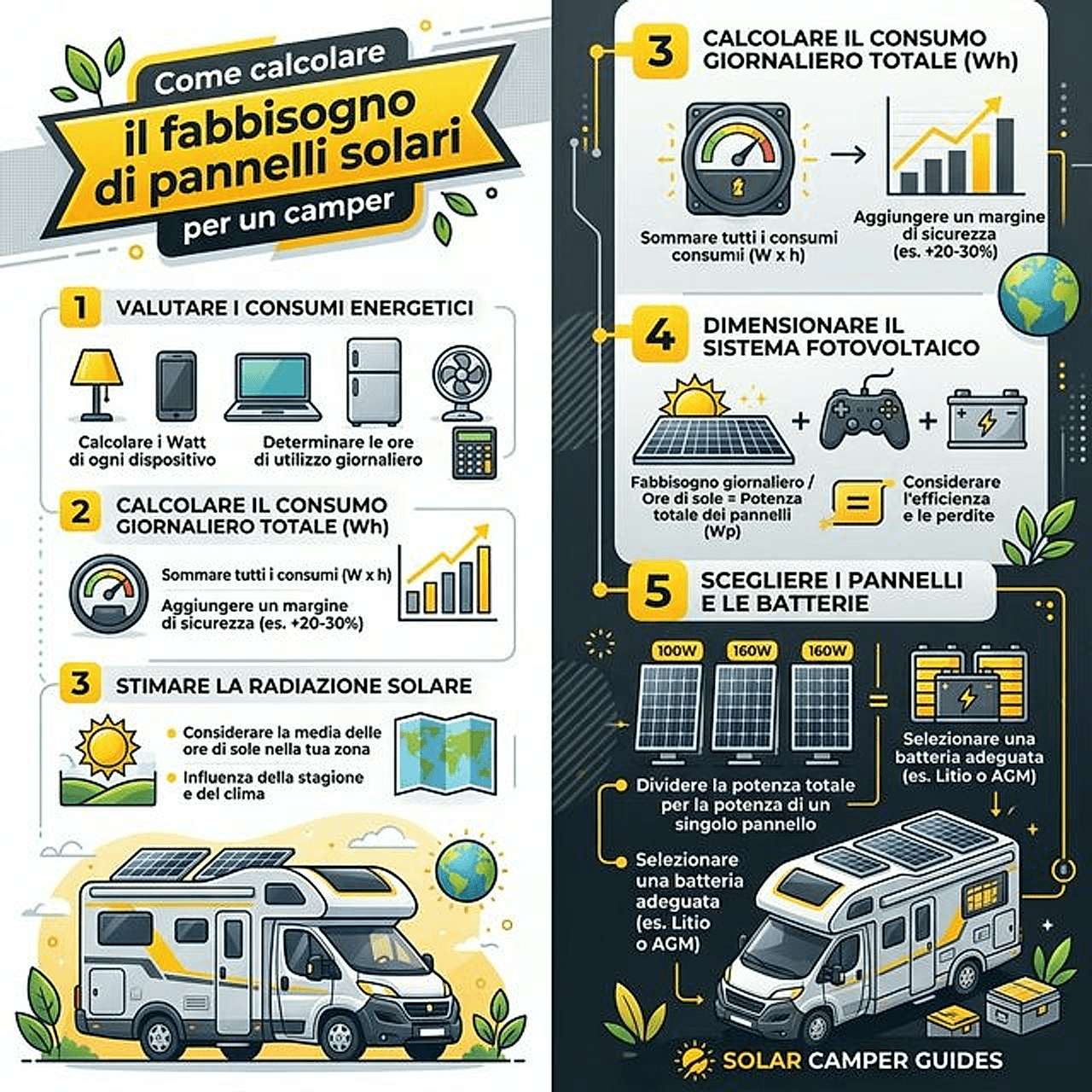 Come montare un pannello solare sul camper