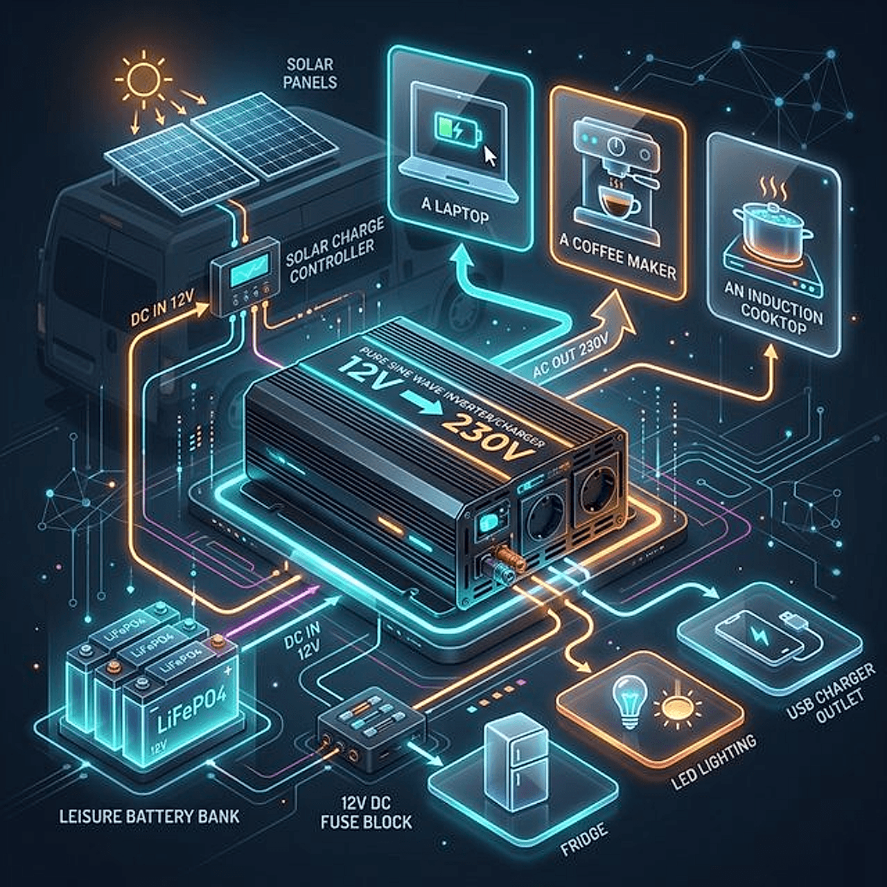 Reiner Sinus vs modifizierter Sinus Wechselrichter für Wohnmobil