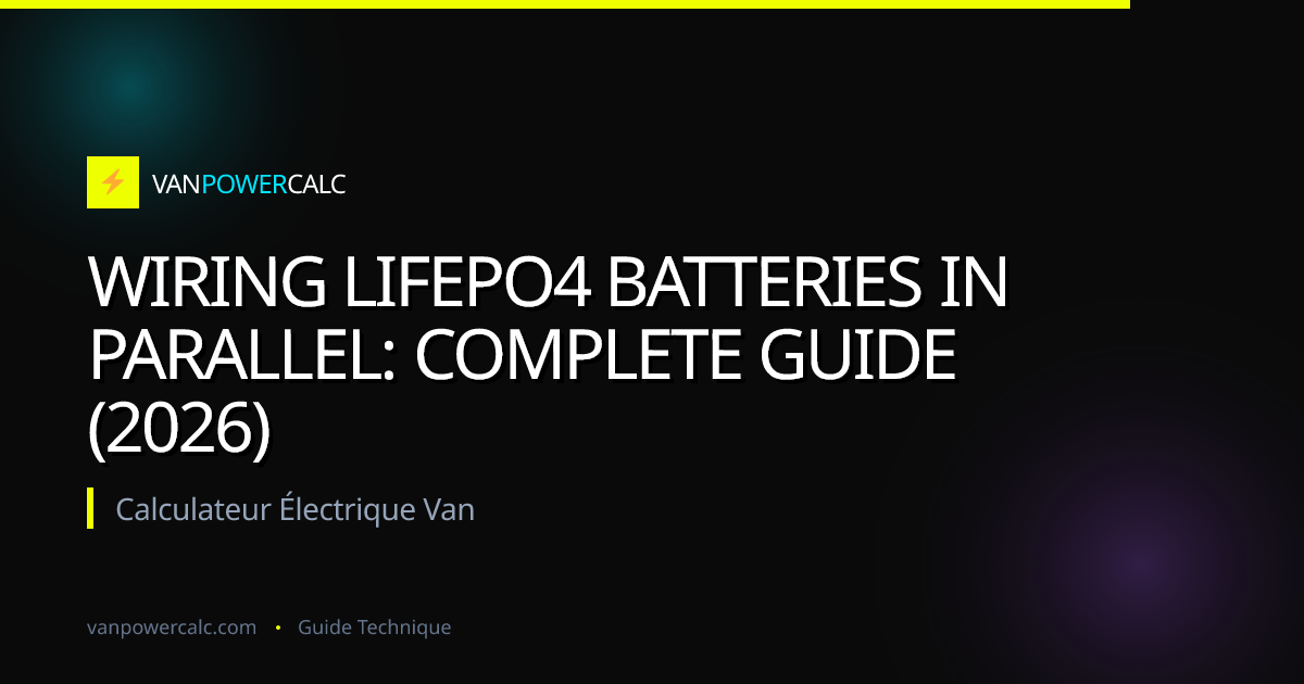 Wiring LiFePO4 Batteries in Parallel: Complete Guide (2026) | VanPowerCalc